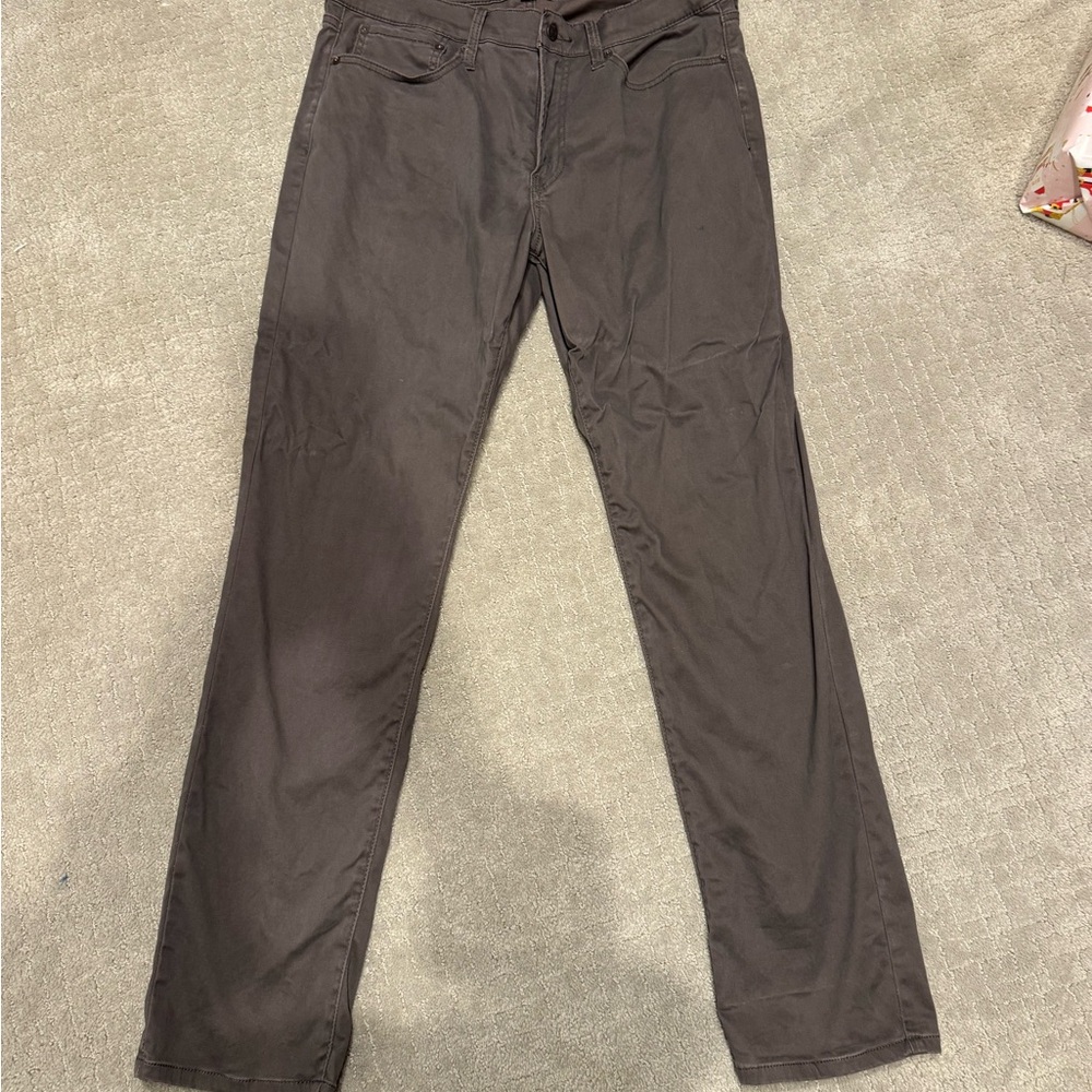 Lucky Brand Men's Dark Brown Chinos